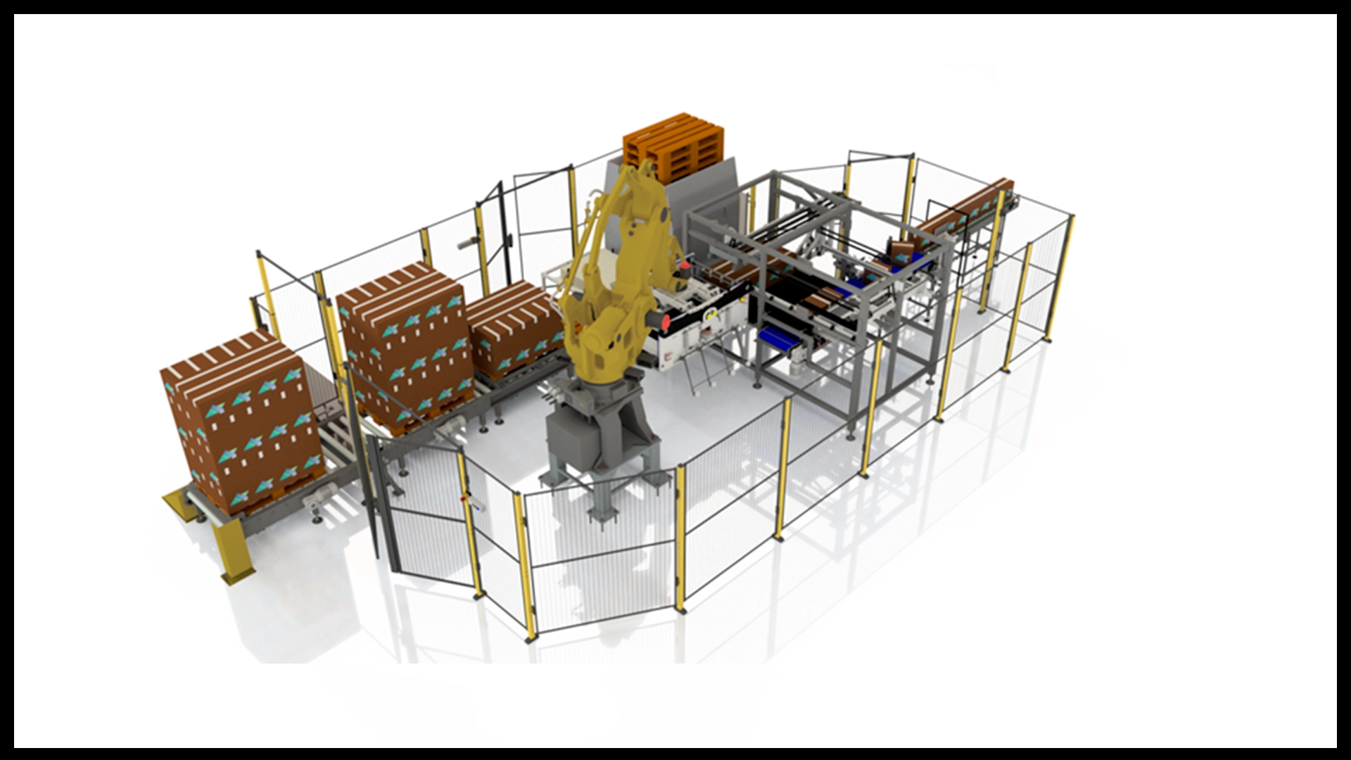  HIGH SPEED FULL LAYER PALLETIZER